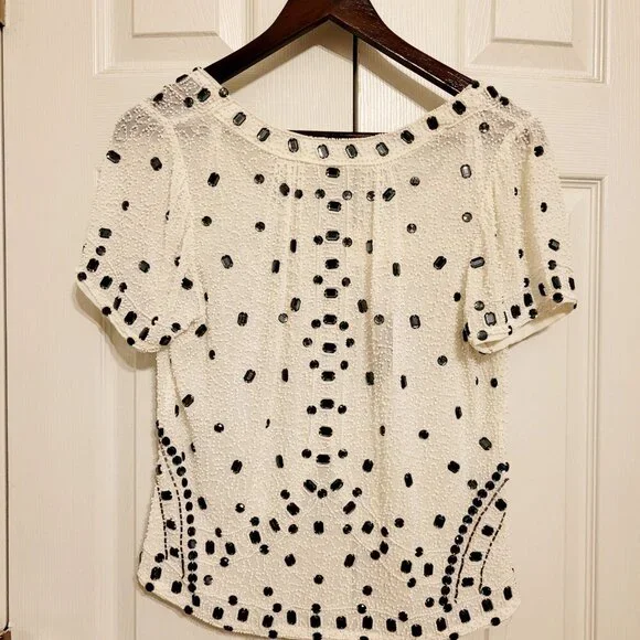 Yumi Kim Beaded Composition Top, Small - Picture 4 of 6